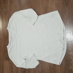 (L) Seg'Ments Essentials for Women T-Shirt Classic Neutral Cottagecore V Neck